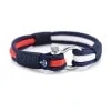 Морской браслет красного белого и синего цвета — № 3014