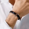 Браслет чёрного цвета для мужчин и женщин — № 3053