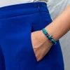 Женский ментоло-синий тонкий браслет — № 842 фото 5