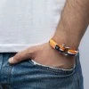 Морской оранжевый браслет для Мужчин и Женщин — № 3125 R