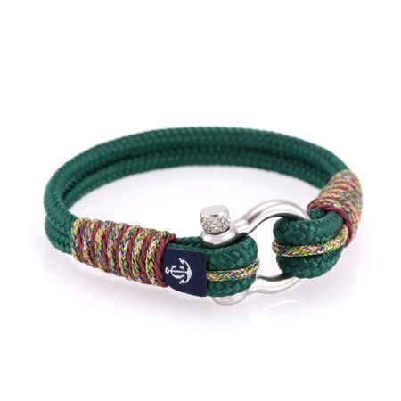 Морской браслет зелёного цвета для женщин и мужчин — № 4061