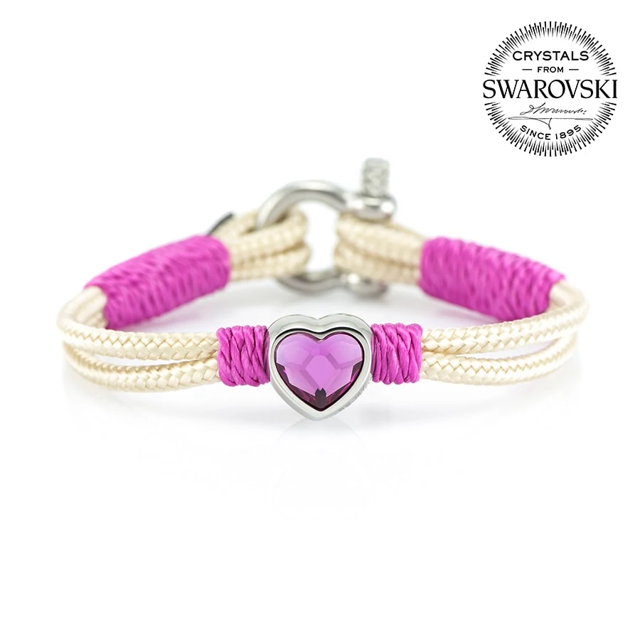 Женский синий браслет с камнем Сваровски — SWAROVSKI 7238