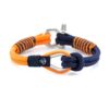 Женский Оранжево-Синий браслет морской тематики — THIMBLE 729 SLIM