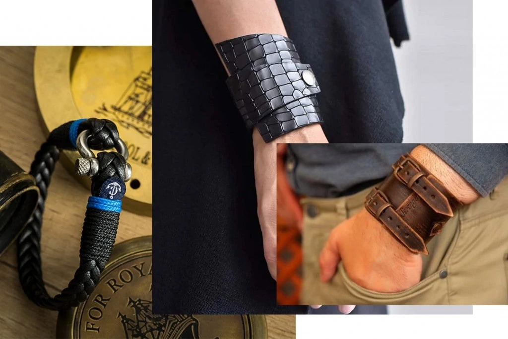 В тренде: Кожаные браслеты