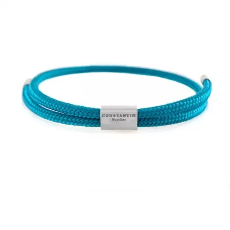 Тонкий бирюзовый регулируемый браслет CNR #8