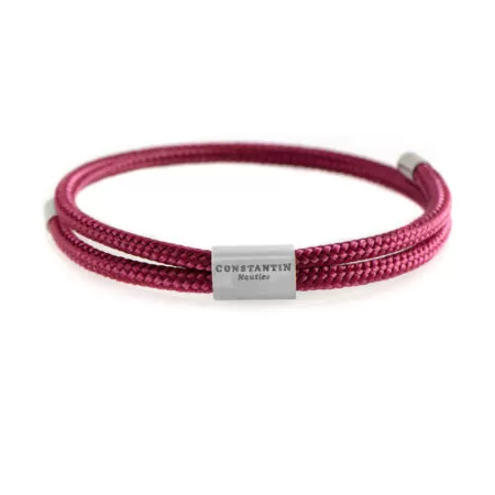 Тонкий бордовый регулируемый браслет CNR #13