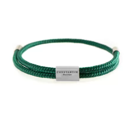 Тонкий тёмно-зелёный регулируемый браслет CNR #17